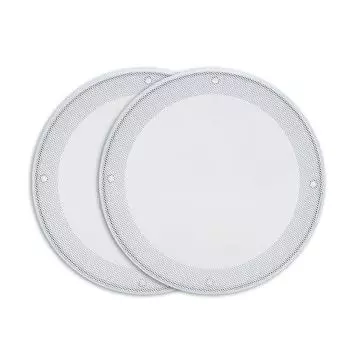 2шт 6.5-дюймовый динамик Защитный чехол для динамика Украшение динамика(Белый Белый) разноцветный