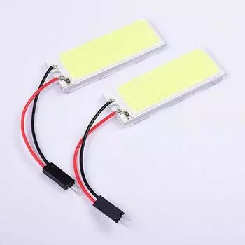 2шт 6W T10 Chip LED COB 36 Внутренняя белая световая панель BA9S Фестонный купольный светильник