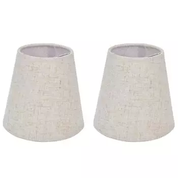 2шт абажур для настольной лампы тканевый зажим на абажуре для E14 винтовой свечной лампы люстра PT13