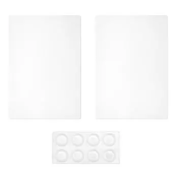 2шт акриловая разделочная доска с нескользящей подложкой прозрачная разделочная доска для фруктов и овощей для кухни