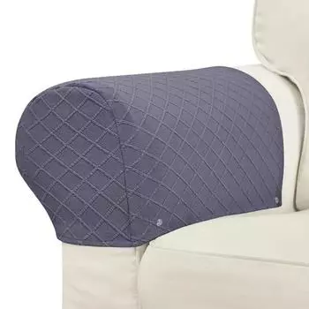 2шт эластичные чехлы для подлокотников дивана однотонные пылезащитные чехлы для подлокотников дивана мягкие чехлы для подлокотников дивана для гостиной 2pcs armrest covers