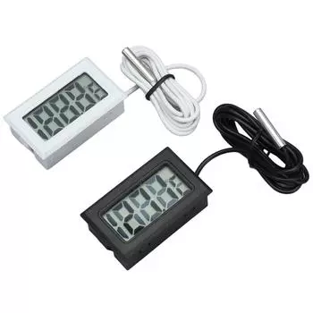 2шт электронный цифровой термометр термостат измеритель температуры 2s обновление с зондом