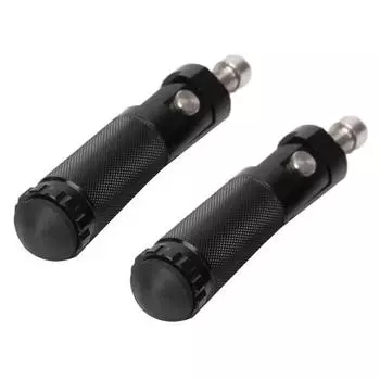 2шт алюминиевые универсальные мотоциклетные складные подножки для ног педали чёрный