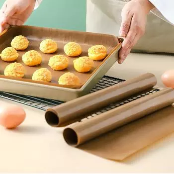 2шт антипригарный коврик для выпечки из стекловолокна, многофункциональный коврик для барбекю, антипригарный противень