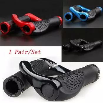 2шт эргономичные резиновые ручки для руля велосипеда MTB горный велосипед Велоспорт красный