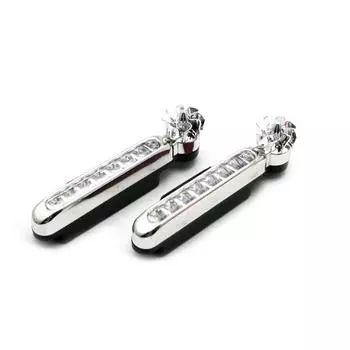 2шт автомобильные дневные ходовые огни 8 светодиодов на энергии ветра противотуманные фары авто универсальные водонепроницаемые белый