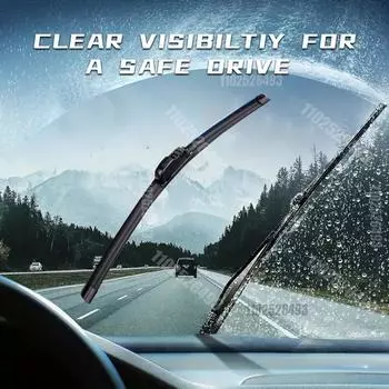 2шт автомобильные щетки стеклоочистителя универсальные U-образные мягкие резиновые бескостные стеклоочистители прочные снижающие шум автомобильные стеклоочистители 16 18 19 21 22 24 14 inches 350mm