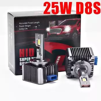 2шт автомобильный светодиод D8S 25w hid TO светодиодная фара 6000k D8S D8S