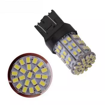 2шт белый T20 7443 1206 6000K 64Smd сигнал поворота стоп тормозные светодиодные лампы чёрный