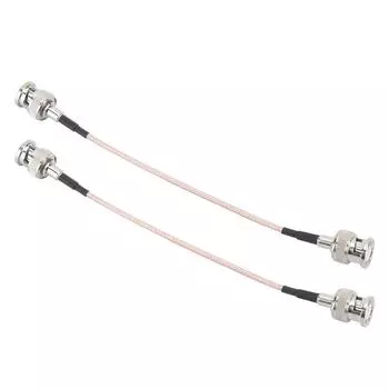 2шт BNC Male to BNC Male проводная перемычка Высокопроизводительный адаптер кабель соединительная линия