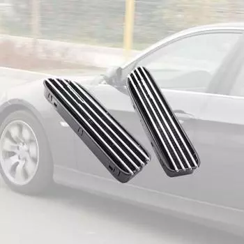 2шт боковое крыло черная решетка автомобиля устойчивая к царапинам вентиляционная решетка автозапчасти боковой поток воздуха