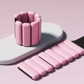 2шт. Браслет для переноски груза, мешок с песком, упражнения для фитнеса, грузоподъемность, бег, запястье, противовес, йога, защита от пота