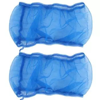 2шт. Чехол для птичьей клетки, сетчатый чехол из полиэстера, улавливатель семян, универсальная клетка для попугаев Small синий