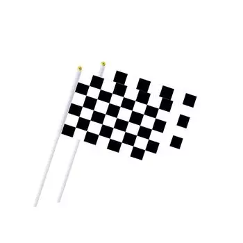 2шт черно-белый гонщик развевающийся флаг черно-белый флаг One Size белый