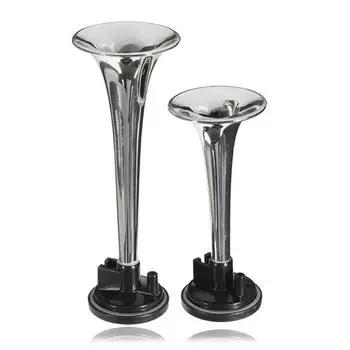 2шт черный воздушный рожок двойной труба воздушный насос воздушный рожок труба автомобиль грузовик поезд лодка серебряный