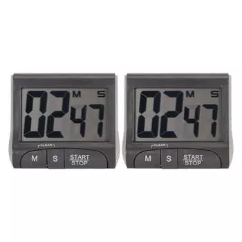 2шт цифровой таймер многофункциональный магнитный цифровой таймер обратного отсчета с большим цифровым дисплеем для O