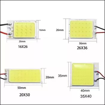 2шт COB плафоны для светодиодных ламп салона автомобиля COB SMD лампы автомобильные лампочки панельные лампы 16LEDS белый