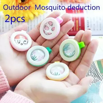 2шт цвет случайный детский противомоскитная пряжка детский браслет для роста москитов наружная детоксикация наклейки от комаров Bebe 1pc