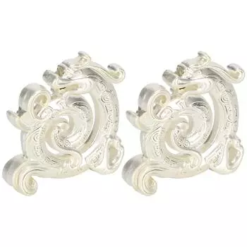 2шт держатель для благовоний палочки сандаловая горелка сплав медитация йога в форме дракона серебряный