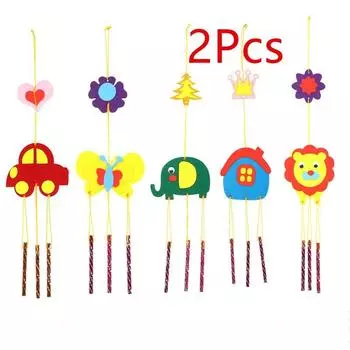 2 шт. детские игрушки ручной работы DIY тканевые колокольчики для дома украшения стиль колокольчиков, случайный