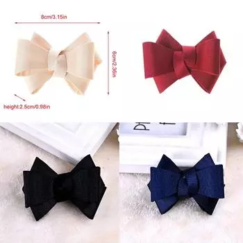 Бантики для декора обуви. 2 шт чёрный