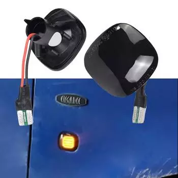 2шт дымчатые линзы динамический плавный светодиодный указатель поворота боковой габаритный фонарь мигалка для Skoda Fabia Octavia Roomster Rapid A3 A4
