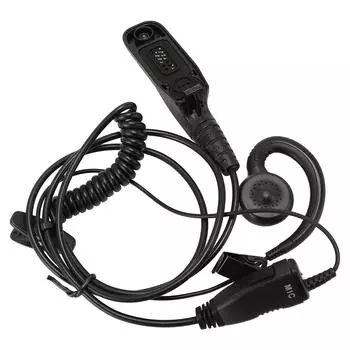 2шт гарнитура с мягким креплением G-образной формы с микрофоном для APX4000 APX6000 APX7000 APX8000