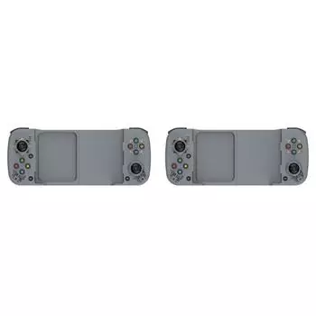 2шт. Геймпад для мобильного телефона, совместимый с Bluetooth, игровой контроллер для PUBG (серый)