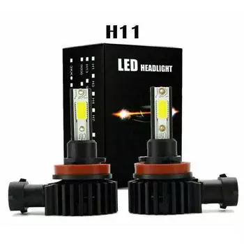 2шт H11 H8 H9 светодиодные фары супер яркие лампы комплект 330000LM дальнего/ближнего света 6000K 2Pcs