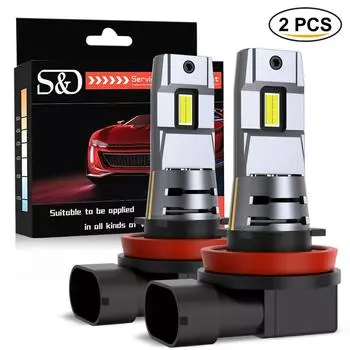 2шт H11 светодиодные лампы H8 H16(Япония) HB4 9006 HB3 9005 9012 Hir2 светодиодная лампа для автомобиля противотуманные фары авто дневные ходовые огни автомобильные 6500K белый 12 В H11 H8 H9