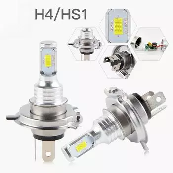 2шт H4 9003 100W 6500K Белый 3000LM Светодиодные лампы для фар для снегохода Ski-Doo 2Pcs