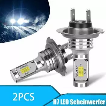 2шт H7 светодиодные автомобильные ретро-лампы накаливания Drl H4 лампа налобного фонаря 6000K