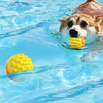 2шт игрушка для домашних животных мяч для кошек и собак жевание скрежетание зубами очистка зубов выпуклая точка сопротивление укусу эластичный тур обучение