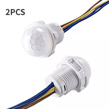 2шт инфракрасный датчик тела детектор умный переключатель режим задержки времени регулировка переключателя освещения для потолочного светильника светодиодное освещение