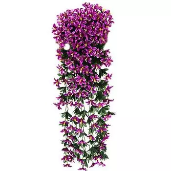 2шт искусственный маленький цветок лилии из ротанга свадебный дом настенное украшение