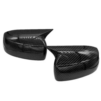 2шт карбоновый рог быка боковое зеркало крышка для Mitsubishi Lancer EVO 13-16