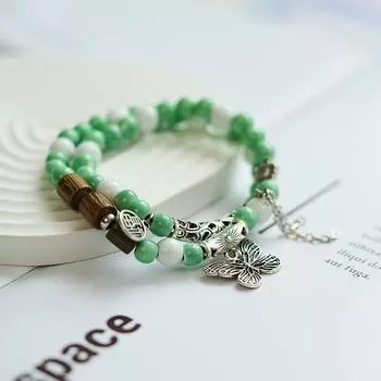 2шт керамический браслет, браслет из бисера в древнем стиле