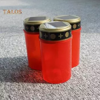 2шт кладбищенский ритуальный водонепроницаемый свечной светильник на солнечной энергии электрический свет without Ground Insertion белый