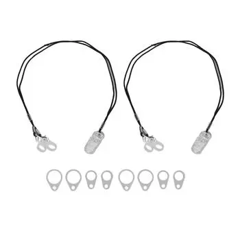 2шт клипсы для слуховых аппаратов предотвращают потерю безопасного защитного шнурка для слухового аппарата BTE с разным размером