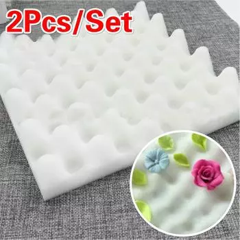2 шт./компл., помадка, торт, шоколад, сахар, цветок, сушка, пена, украшение, коврик для выпечки