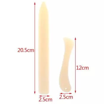 2шт костяная папка ремесленные инструменты кожаный биговочный складной бумажный аксессуар 2 pieces