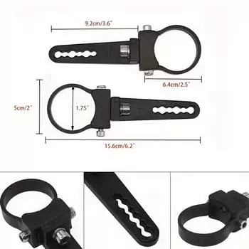 2шт. кронштейн для крепления на стойку, предотвращающий столкновение, стержень, зажим для рабочего света, универсальный автомобильный кронштейн, круглая трубка для передней панели автомобиля
