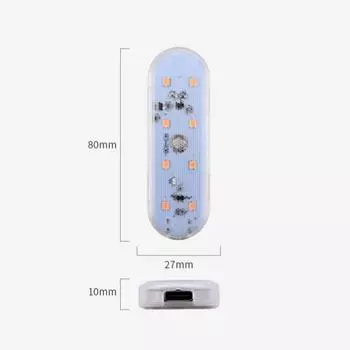 2шт магнитная беспроводная лампа для салона автомобиля USB светодиодная лампа для багажника автомобиля потолочные лампы для чтения внутренние светодиодные лампы для автомобиля
