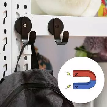 2шт магнитный крючок венок вешалка прочный несущий прочный подвесной крючок для украшения дома и сада A