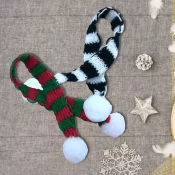 2шт маленькие рождественские шарфы развлечения игрушки мягкий привлекательный игровой дом шкаф реквизит для куклы