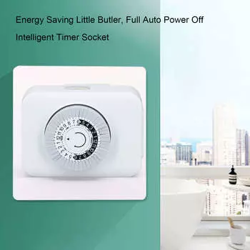 2шт механический розеточный таймер экономящий место 24-часовой электрический розеточный таймер для кухни