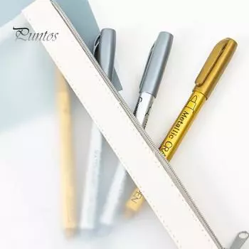 2шт металлическая ручка водонепроницаемый гладкий письменный пластиковый маркер для скрапбукинга DIY для свадьбы серебряный