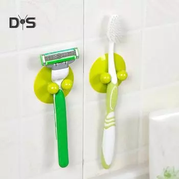 2шт многофункциональный вакуумный прочный настенный крючок на присоске вешалка-держатель one size розовый