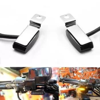 2шт мотоцикл 12В мини светодиодные указатели поворота поворотники фонари