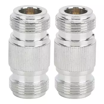 2шт N женский двойной проходной разъем для N-типа мужской коаксиальный кабель антенны радио